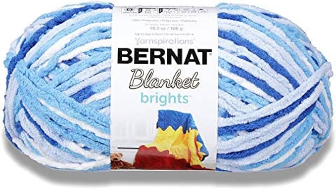 Bernat Blanket Bright Yarn, Waterslide Varg