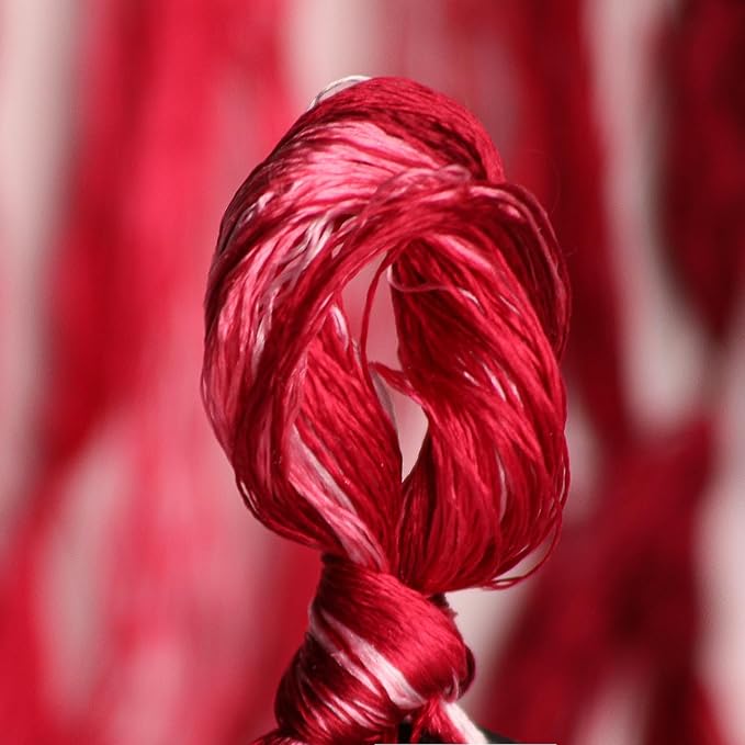 100% Nature Mulberry Handmade Embroidery Silk Thread Woven Jewelry Accessory Artificial Flowers Cross Stitch Floss DIY Sewing Kits 8 Gradient Colors 22m Each (9)