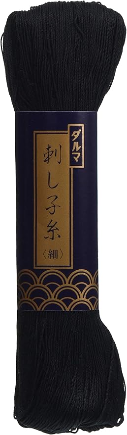 Yokota Sashiko Thread Thin 170 Meters (Japan Import) (Black)