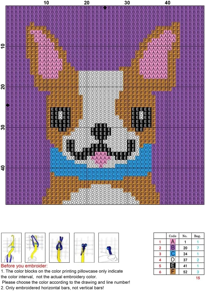 Yglnden Latch Hook Kits Rug Dog Crochet Yarn Cushion Colour Pre-Printed Canvas Rug Needlework DIY Hook and Latch Kit Christmas Home Decoration 30x30cm/12 X12in