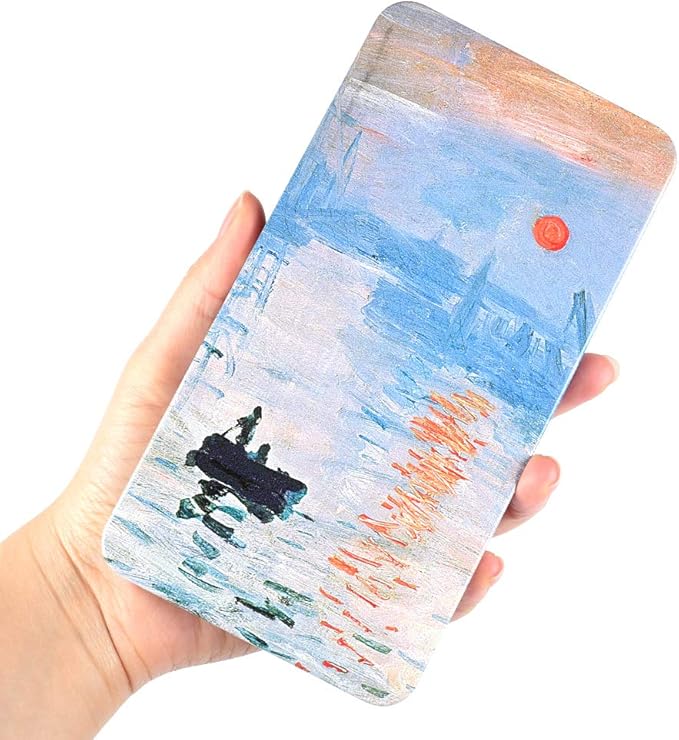 40Pcs Empty Half Pans with Magnetic Stripe Watercolor Paint Travel Tin Palette Case, Artist Paints Half Pan Kits for DIY Watercolor Oils or Acrylics Painting Art Drawing Sunrise, The Impression
