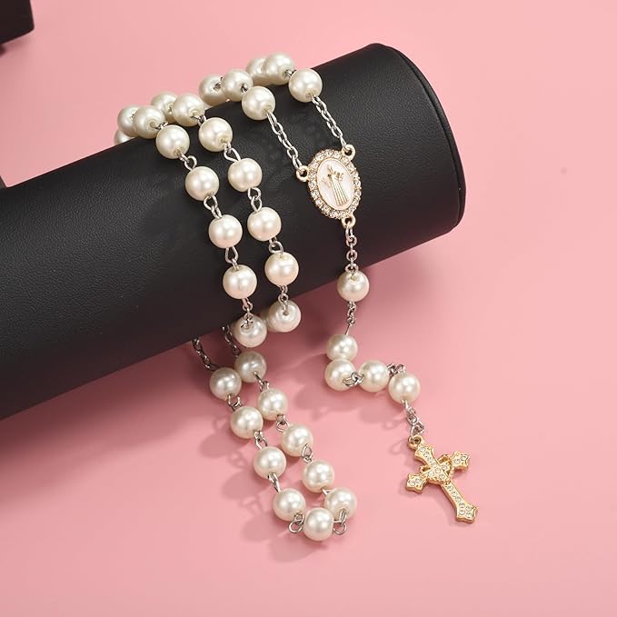 Jiali Q 20 Piece Set Rhinestone Cross Connectors and Pendants for Jewelry Making (Gold St.Benedict)