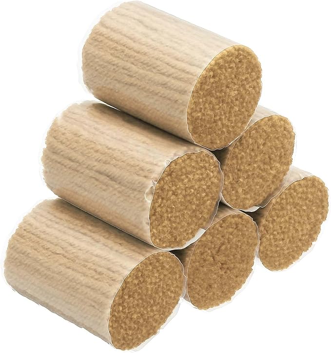 PATIKIL 20 Rolls Latch Hook Yarn, Latch Hook Kit Precut Rugs Yarn Making Crochet Bundles for Rug Adults Beginners Tapestry DIY Craft, Light Brown