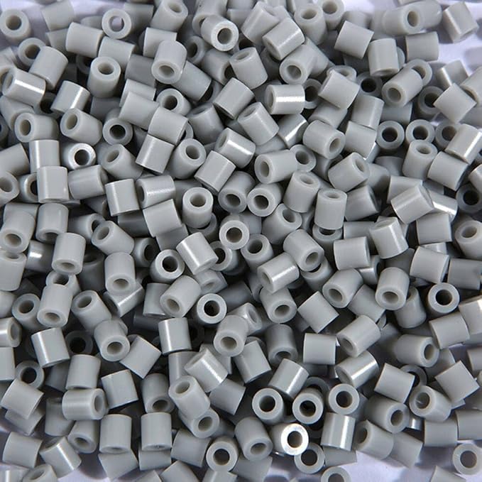 2000pcs 5MM Grey Fuse Beads Iron Beads for Crafts,Melting Bead Handmade Decor DIY Make (Color 3)