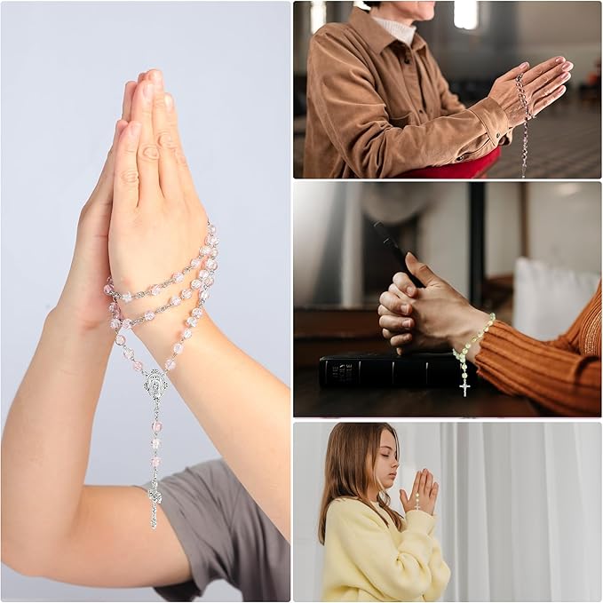 BINRANHS Catholic Rosary Making Kit for Adults Kids,DIY Wedding Rosary Jewelry Necklace Making Kit,804pcs Rosary Making Kits,Rosary Prayer Making Supplies First Communion Necklace Set