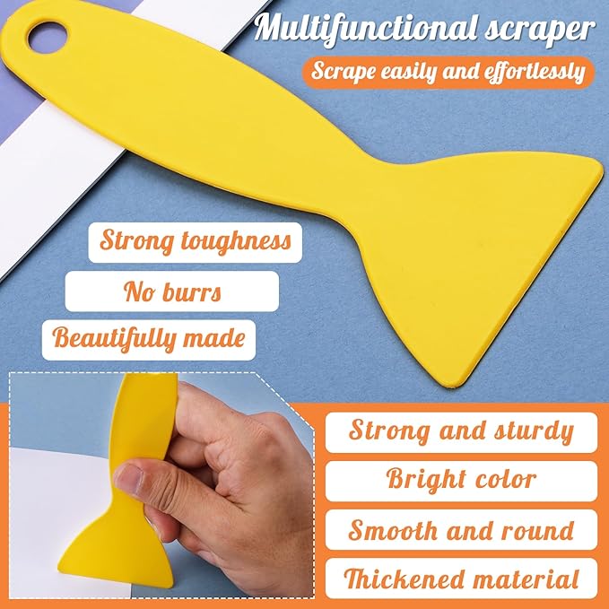 WONVOC 6 pcs Bone Folders, Crease Makers, Scoring Tool, Plastic Bone Folder Paper Creaser, Folding Bookbinding Tool, Origami Tools for Making Paper Crafts Quilting Leathercraft Bookbinding