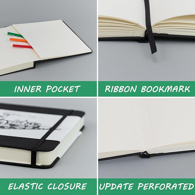 Hardcover Sketch Book, Square Sketchbook with 120LB/200GSM Thick Drawing Paper, 120 Pages/60 Sheets Sketch Pad for Adults and Kids, Small Mixed Media Sketchbook on 2 Pack 4.5x4.5 Inch
