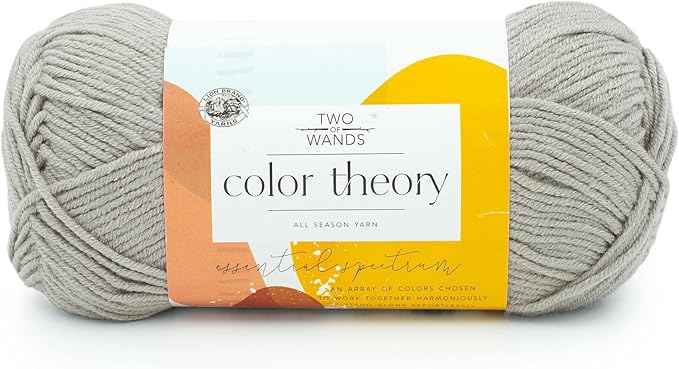 Lion Brand Yarn, Color Theory Worsted Weight Yarn for Knitting and Crochet, Satellite, 1 Pack, Acrylic Fiber with Modern Color Palette, Perfect for Sweaters, Hats and Cozy Blankets