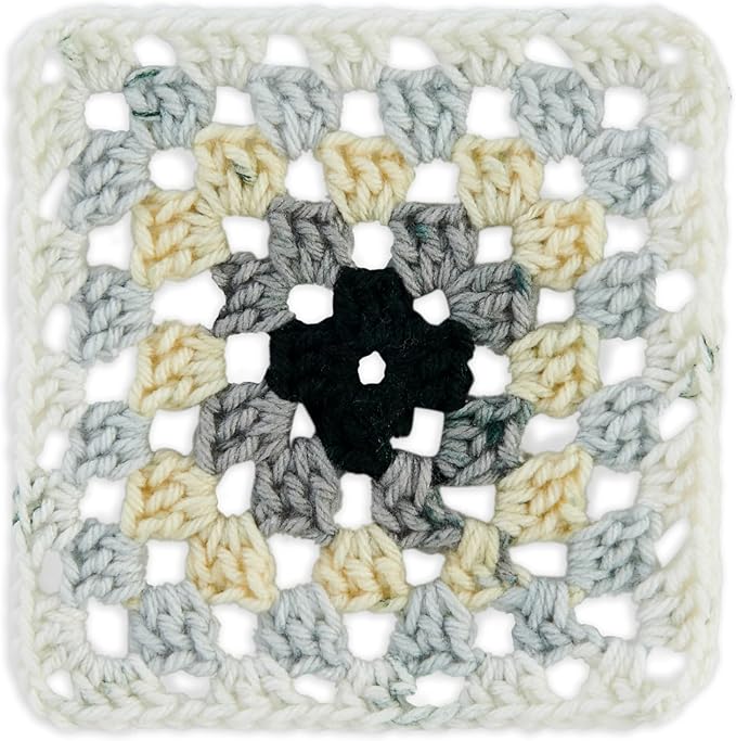 Red Heart All in One Granny Square Soft White - Shadow Yarn - 3 Pack of 250g/8.8oz - 100% Acrylic - #4 Worsted (Medium) - 381m/417Yards - for Knitting, Crochet and Amigurumi