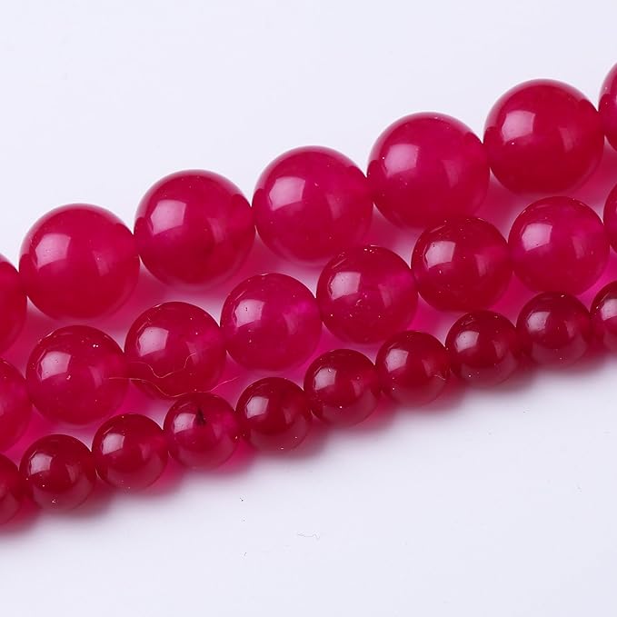Rose Carnelian Stone Beads for Jewelry Making DIY Bracelet Necklace Gemstone Round Crystal1 Strand 15.5inch 60PCS 6MM
