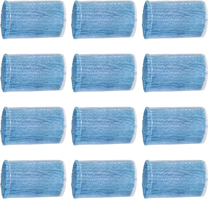 Yglnden 12 Rolls Latch Hook Kit Colorful Yarn Bundles Cut Rug DIY Latch Hook for Handmake Craft Sewing Knitting for Adults (Blue #24)