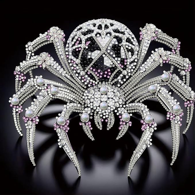GEMFAMILY Spider Special Shaped Diamond Art Painting Kits for Adults,5D Diamond Painting Kits for Adults Beginner,DIY Crystal Diamond Dots Gem Art Craft for Home Decor 11.8 x 11.8 inch