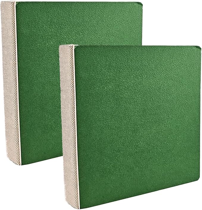 Hibmisy 2 Pack Sketchbook, 140LB/230GSM Drawing Paper, 58 Sheets Each, Sketch Book for Alcohol Markers, Watercolor, Acrylic Paint, Drawing & Quick Notes (Green, 5"x5")