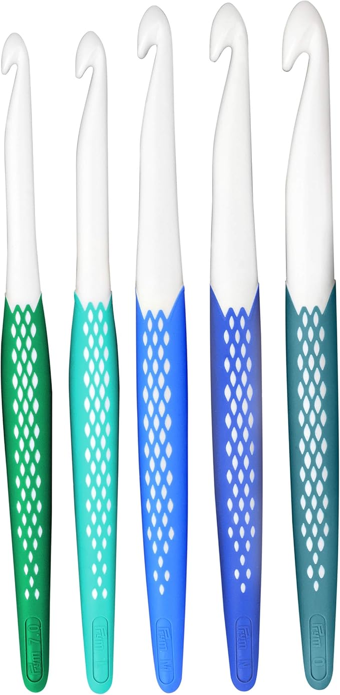 prym ergonomics crochet hook set, large (7mm, l, m, n, o)