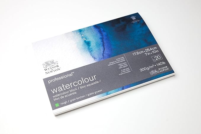 Winsor & Newton Professional Watercolor Paper Block, 7" x 10", Cold Pressed