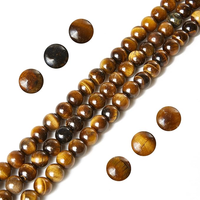100pcs 10mm yellow tiger eye beads natural gemstone beads round loose beads for jewelry making