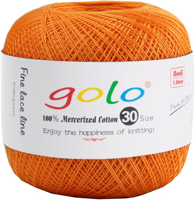 golo Crochet Thread Size 30 Crochet Yarn for Hand Kniting Tatting Yarn 623