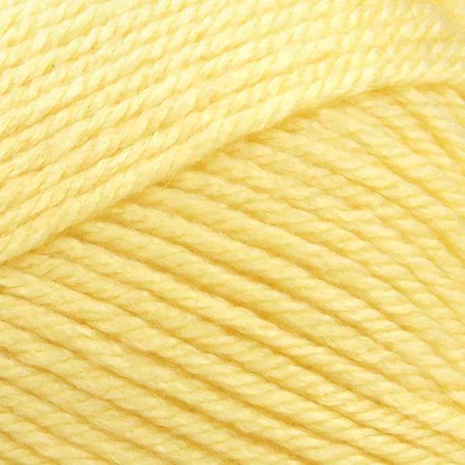 Lion Brand Yarn Basic Stitch Anti-Pilling Knitting Yarn, Yarn for Crocheting, 2-Pack, Lemonade