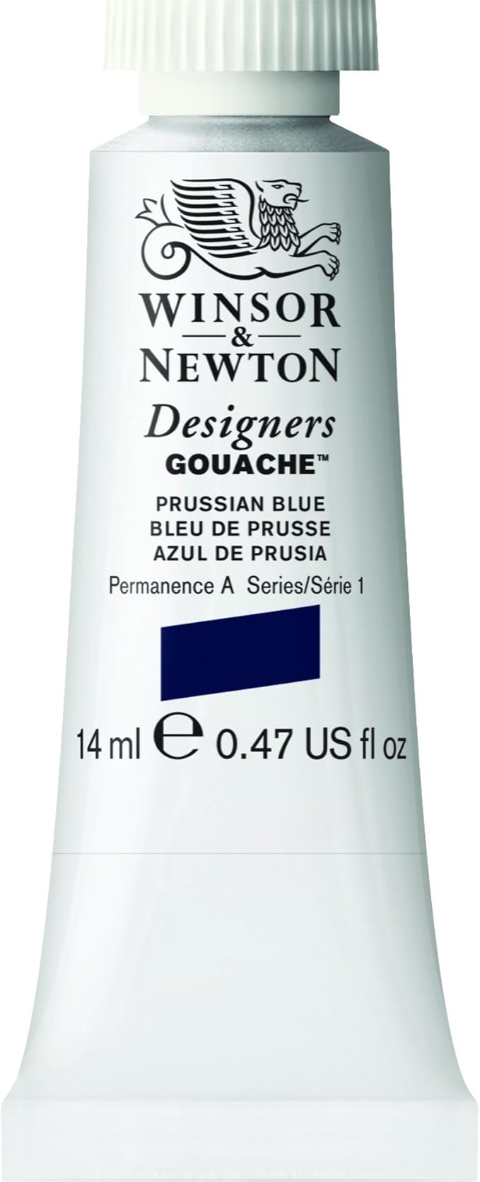 Winsor & Newton Designer's Gouache, 14 ml (0.47oz) tube, Prussian Blue