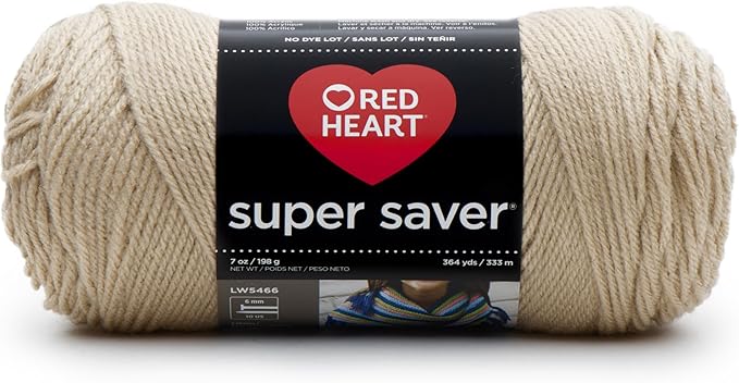 RED HEART Super Saver Yarn, Buff
