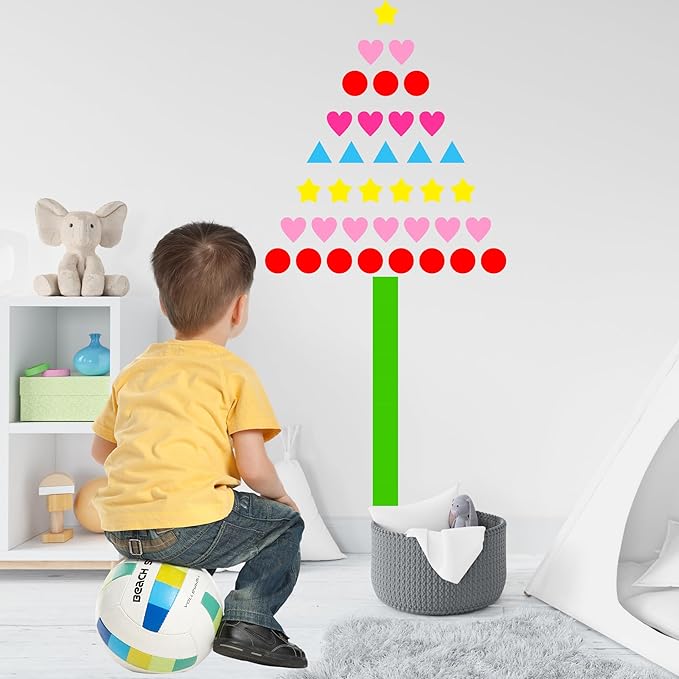 yshihe multi shape stickers - 4032 pcs, 7 colors, 6 shapes (round, hearts, stars, triangle, square, rectangle) for toddlers, kids, diy, classroom, office