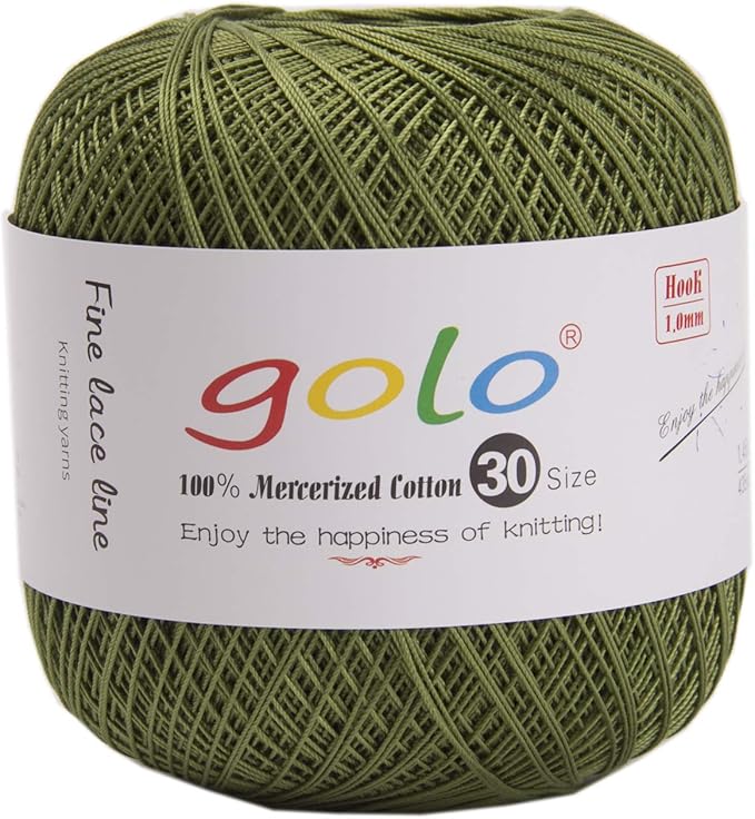 golo Crochet Thread for Hand Knitting Green Yarn 3346