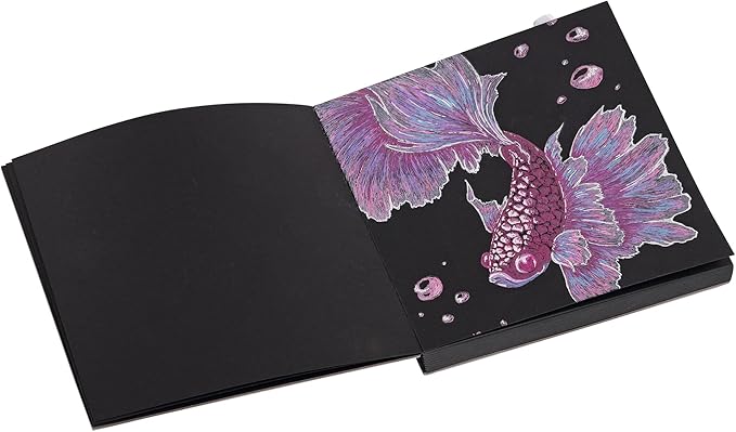 SoHo Urban Artist Brick Sketchbook Journals for Sketching, Drawing, Colored Pencils, Graphite, and More - Black 5.5"x8.5" (150 GSM, 80 Sheets)