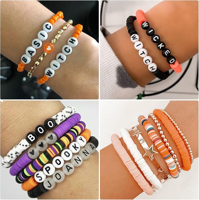 6000+Pieces Polymer Clay Beads, 6 Colors Clay Beads for Bracelets Making Heishi Beads Friendship Bracelet Making Kit for Girl Women Adults (Yellow)