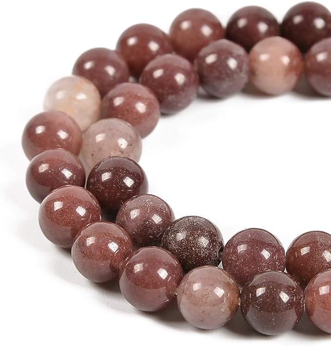 36pcs 10mm Natural Purple Aventurine Gemstone Round Spacer Loose Stone Beads for Jewelry Making 15.5" 1 Strand (Purple Aventurine, 10mm 36Beads)
