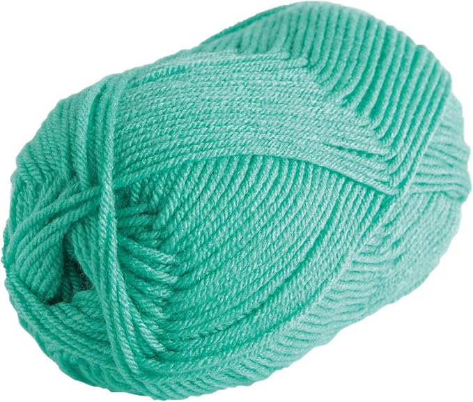 Knit Picks Brava Blue 100% Acrylic Worsted Weight Soft Yarn for Knitting, Crocheting, Knitting Machine use, Medium Weight 4 Yarn for Washable Projects (Tranquil)
