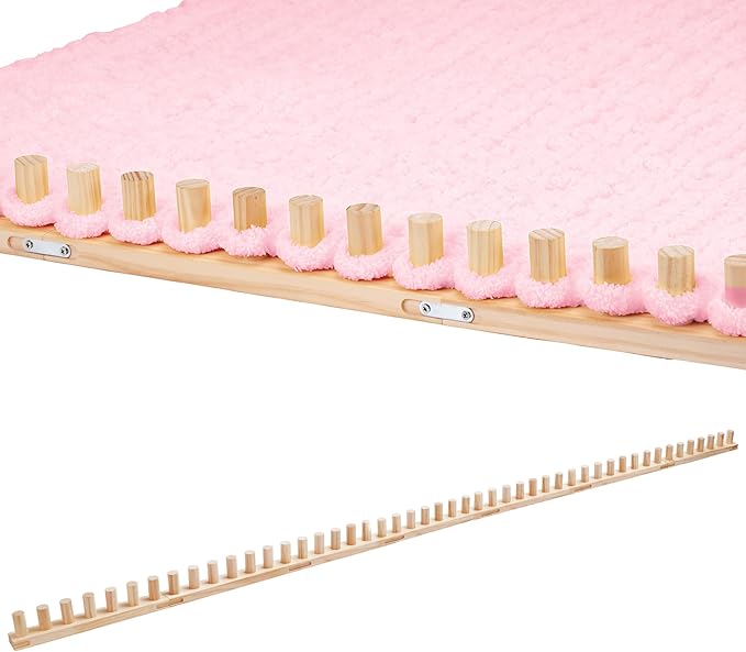 96'' Chunky Yarn Loom, Custom Thick Chunky Knitting Blanket Loom, Extra Large Blanket Loom Knitting for DIY Craft Enthusiasts Beginners