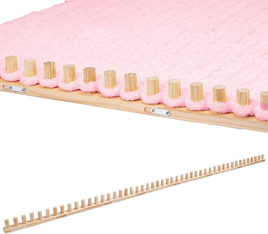 96'' Chunky Yarn Loom, Custom Thick Chunky Knitting Blanket Loom, Extra Large Blanket Loom Knitting for DIY Craft Enthusiasts Beginners