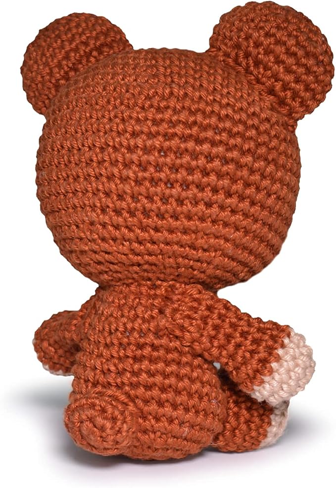 CIRCULO Amigurumi Kit - Safari Animal Crochet Kit for Beginners with Easy Instructions - All-Inclusive - Set with Premium Amigurumi Yarn – Bear
