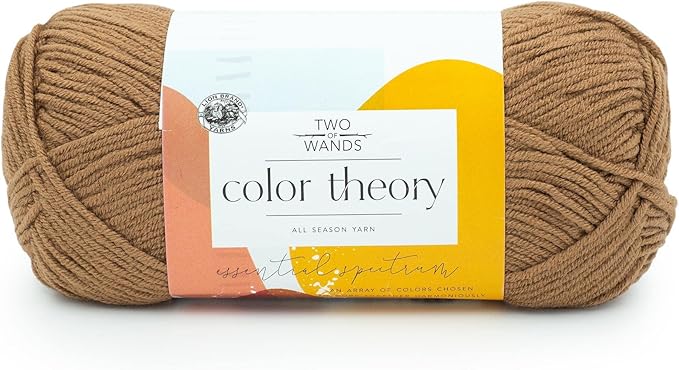Lion Brand Yarn, Color Theory Worsted Weight Yarn for Knitting and Crochet, Nutmeg, 1 Pack, Acrylic Fiber with Modern Color Palette, Perfect for Sweaters, Hats and Cozy Blankets