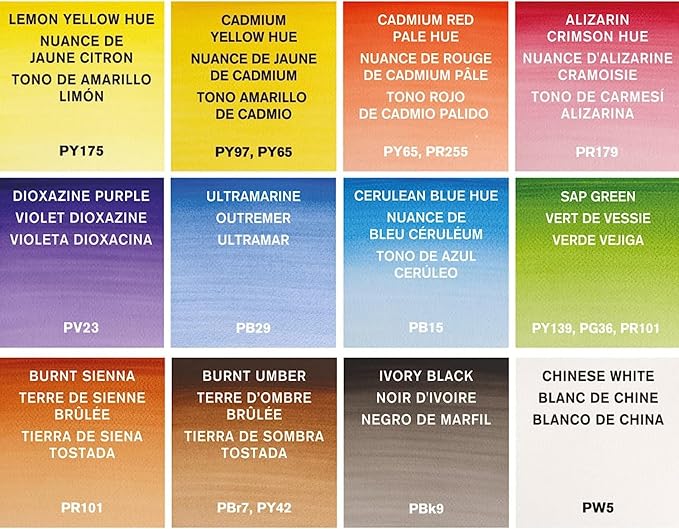 Cotman Watercolor Paints 8ml 12/Pkg-Assorted Colors
