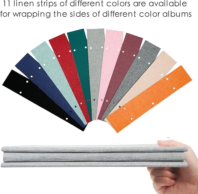 Spbapr Photo Album Self Adhesive Scrapbook Refill Pages for 13.2x12.8inch Photo Album