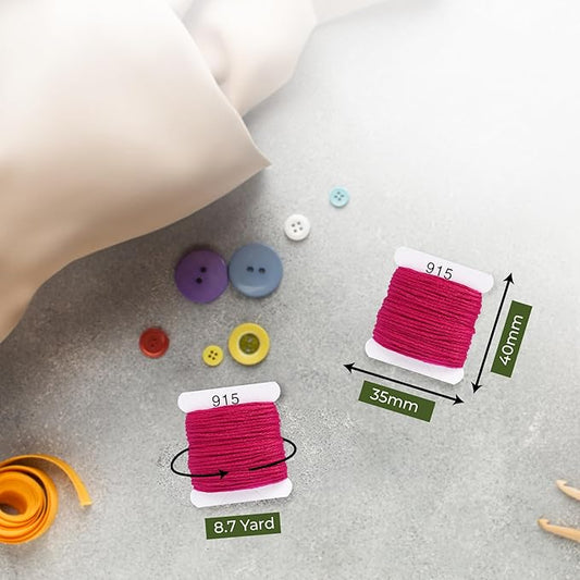 Embroidery Floss Kit and Refills - Cotton Threads - DMC Color Coding for Cross Stitch, String Crafts, Friendship Bracelets
