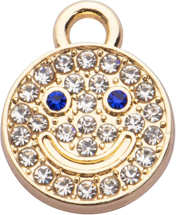 Pack of 20 Rhinestone Charms Gold Plated Pendants Pave Crystal Accessories for Necklace Bracelet Jewelry Making DIY Crafting