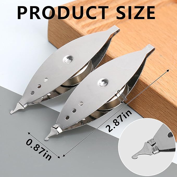 New 3Pcs Silver Metal Tatting Shuttle Kit for Beginners with Bobbin Supplies, Premium Iron Needle Shuttles for Household Knitting, DIY Vintage Lace Making Craft Projects and Sewing Accessories