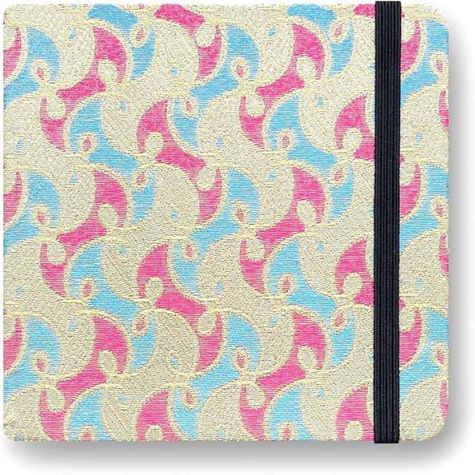 Square 5x5 Bleedproof Marker Paper Pad, 110 GSM Alcohol Ink Bristol Paper Sketchbook, Handmade Journal Hardbound 88 Sheets (176 Pages) Markers Ink Mediums Art Sketch Book Gold Pink Family