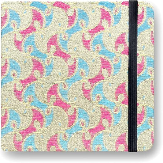 Square 5x5 Bleedproof Marker Paper Pad, 110 GSM Alcohol Ink Bristol Paper Sketchbook, Handmade Journal Hardbound 88 Sheets (176 Pages) Markers Ink Mediums Art Sketch Book Gold Pink Family