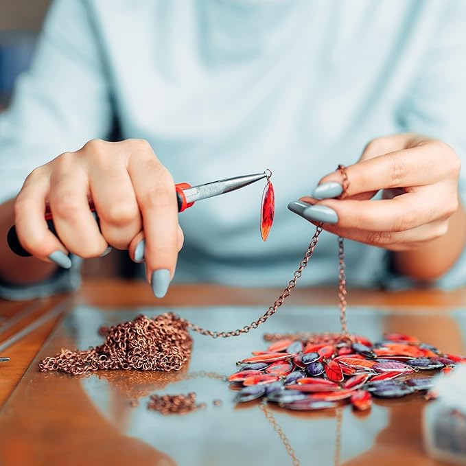 Mandala Crafts Assorted Jump Rings for Jewelry Making, 4-10mm, 1250 PCs, Antique Brass