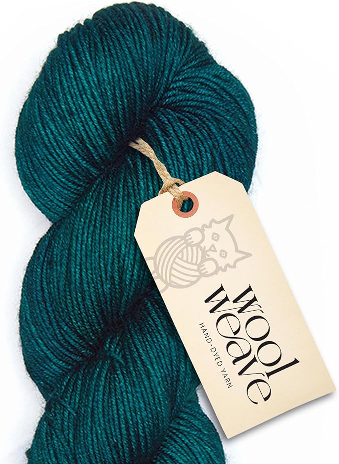 Superwash Merino Wool Yarn for Knitting & Crocheting - Premium Hand Dyed Yarn, 100gr, 240 Yards Medium Weight Yarns - Luxurious, Soft & Durable