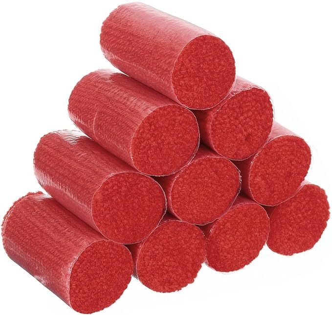 PATIKIL 10 Rolls Latch Hook Yarn Kit - Precut Rugs Yarn for Making Crochet Bundles, Tapestry DIY Craft - for Adults Beginners, Red
