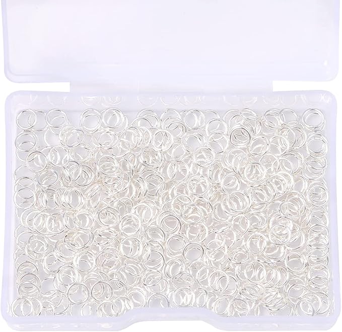 Silver Plated Jump Rings Non Tarnish 5mm 400pcs for Jewelry Making Findings