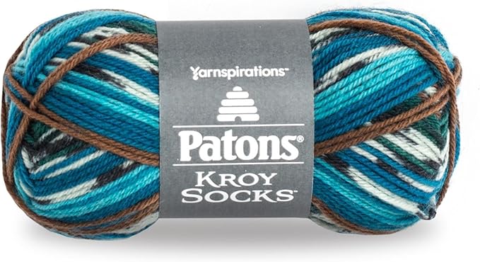 Spinrite Yarns Patons Kroy Socks, 1.75 Ounce, Route 66 Jacquard