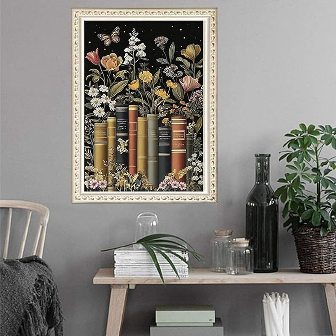 ARPADAMO Diamond Art Kits for Adults,5D Book Diamond Painting DIY Flower Diamond Art Diamond Painting Kits for Adult,Round Full Drill Diamonds, Diamond Art Kits for Home Decor-12x16inch