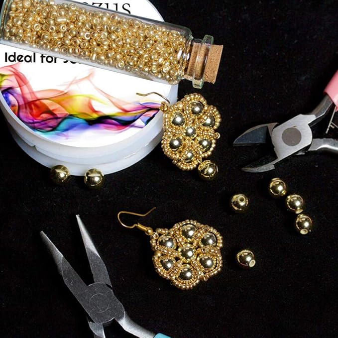 Anezus 7 Pc Jewelry Tools Set - Pliers, Wire Cutters & Craft Wire for Jewelry Repair & Making