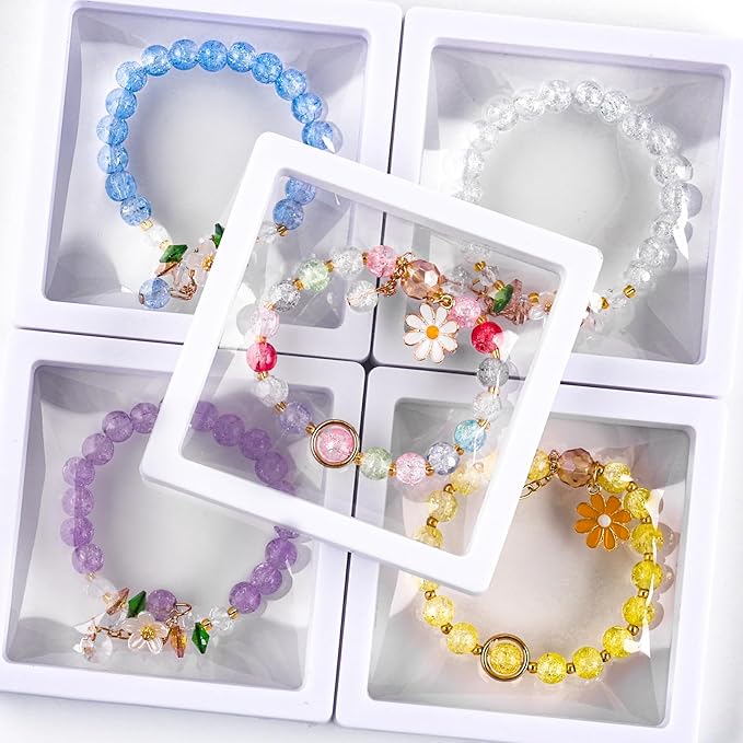 XSEINO About 3600pcs 8mm Glass Beads Making Kit,6Box-144 Colors Dreamy Series Colorful Crystal Beads for Making,DIY Crafts