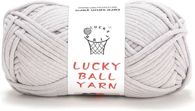 Soft Yarn for Crocheting - 100g, Perfect for Sweaters, Hats, Socks & Blankets (Grey)